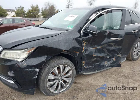 2015 Acura Mdx Technology Package z USA, uszkodzony, nr VIN 5FRYD4H49FB028801